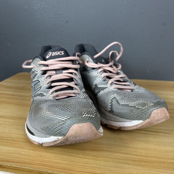 ASICS Gel Nimbus 20 Grey/Seashell Pink Womens 10.5 Running Sneaker - Picture 2 of 10